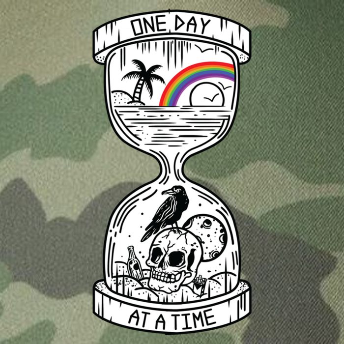 One Day At A Time Aa Na Recovery Sober Alcoholics Anonymous Meaningful Gift Legacy Tie Dye Trucker Hat