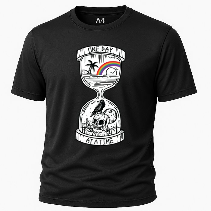One Day At A Time Aa Na Recovery Sober Alcoholics Anonymous Meaningful Gift Performance Shirt