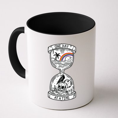 One Day At A Time Aa Na Recovery Sober Alcoholics Anonymous Meaningful Gift Mug