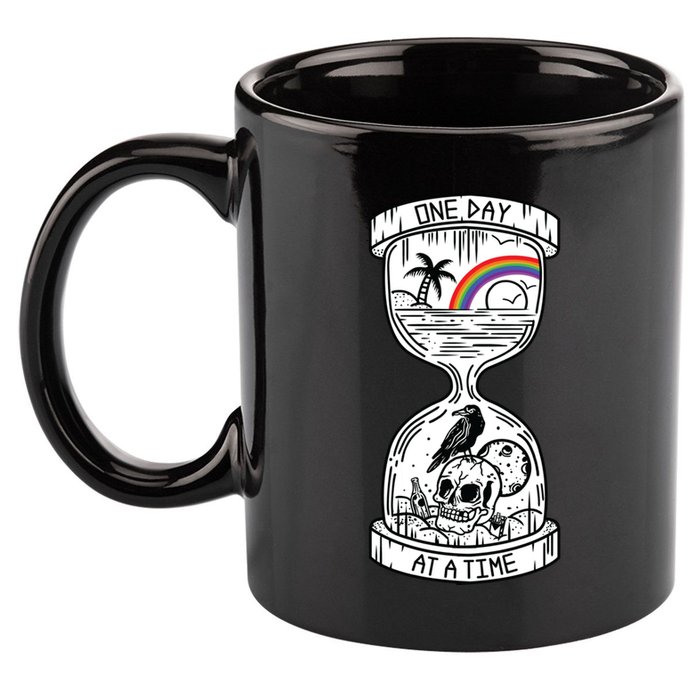 One Day At A Time Aa Na Recovery Sober Alcoholics Anonymous Meaningful Gift 11oz C Handle Ceramic Mug