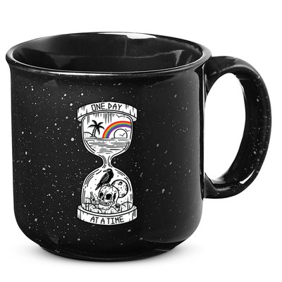 One Day At A Time Aa Na Recovery Sober Alcoholics Anonymous Meaningful Gift 15oz Campfire Ceramic Mug
