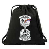 One Day At A Time Aa Na Recovery Sober Alcoholics Anonymous Meaningful Gift Drawstring Bag
