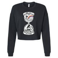 One Day At A Time Aa Na Recovery Sober Alcoholics Anonymous Meaningful Gift Cropped Pullover Crew