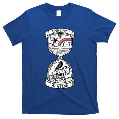 One Day At A Time Aa Na Recovery Sober Alcoholics Anonymous Meaningful Gift T-Shirt