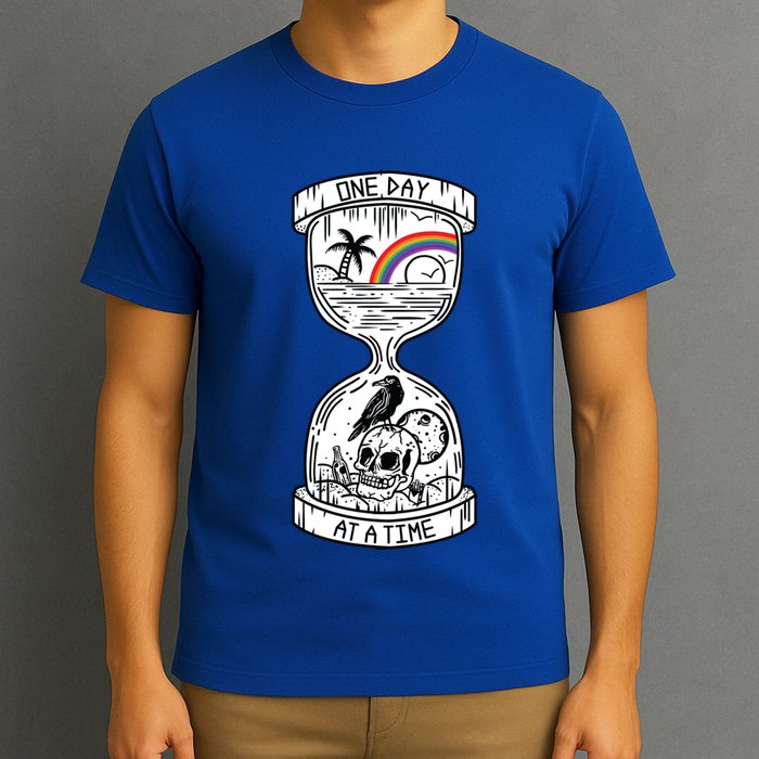 One Day At A Time Aa Na Recovery Sober Alcoholics Anonymous Meaningful Gift T-Shirt