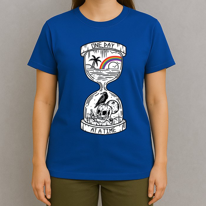 One Day At A Time Aa Na Recovery Sober Alcoholics Anonymous Meaningful Gift T-Shirt