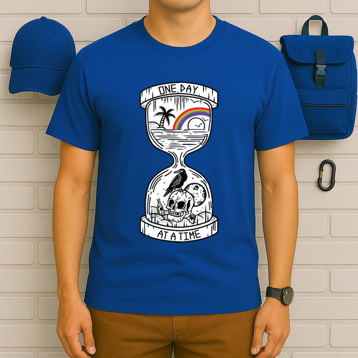 One Day At A Time Aa Na Recovery Sober Alcoholics Anonymous Meaningful Gift T-Shirt