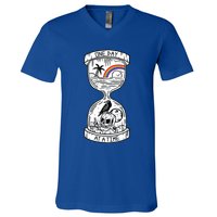 One Day At A Time Aa Na Recovery Sober Alcoholics Anonymous Meaningful Gift V-Neck T-Shirt