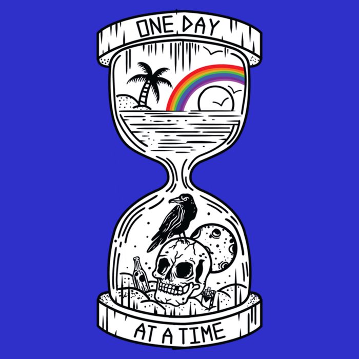 One Day At A Time Aa Na Recovery Sober Alcoholics Anonymous Meaningful Gift Button