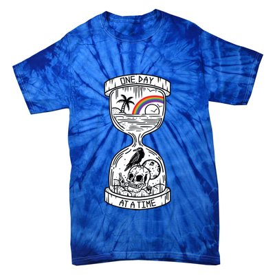 One Day At A Time Aa Na Recovery Sober Alcoholics Anonymous Meaningful Gift Tie-Dye T-Shirt