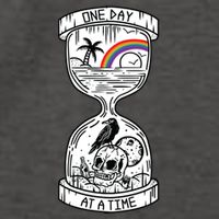 One Day At A Time Aa Na Recovery Sober Alcoholics Anonymous Meaningful Gift Vector Backpack