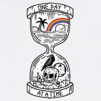 One Day At A Time Aa Na Recovery Sober Alcoholics Anonymous Meaningful Gift Garment-Dyed Sweatshirt