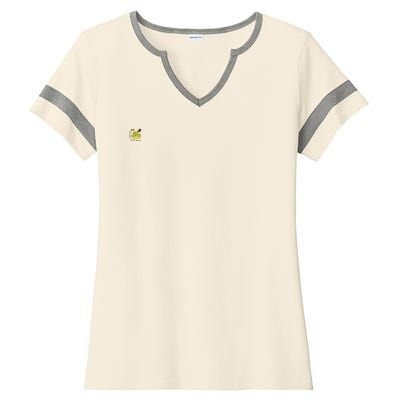 Oregon Duck Around And Find Out Ladies Halftime Notch Neck Tee