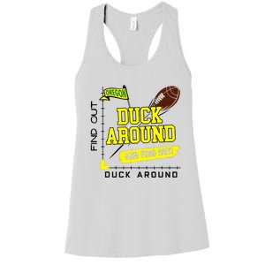 Oregon Duck Around And Find Out Women's Racerback Tank