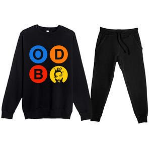 Ol Dirty Bastard Letters & Circles Premium Crewneck Sweatsuit Set