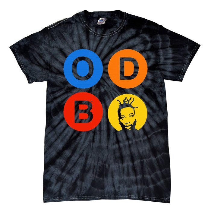 Ol Dirty Bastard Letters & Circles Tie-Dye T-Shirt