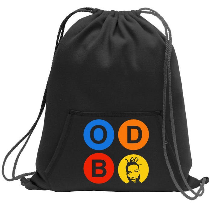 Ol Dirty Bastard Letters & Circles Sweatshirt Cinch Pack Bag