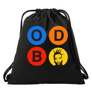 Ol Dirty Bastard Letters & Circles Drawstring Bag