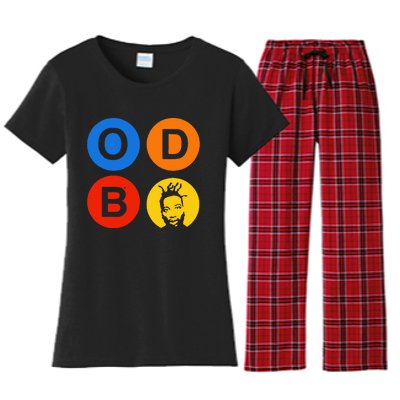 Ol Dirty Bastard Letters & Circles Women's Flannel Pajama Set