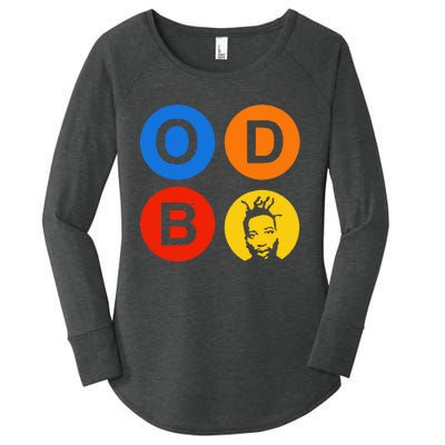 Ol Dirty Bastard Letters & Circles Women's Perfect Tri Tunic Long Sleeve Shirt