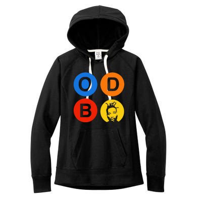 Ol Dirty Bastard Letters & Circles Women's Fleece Hoodie