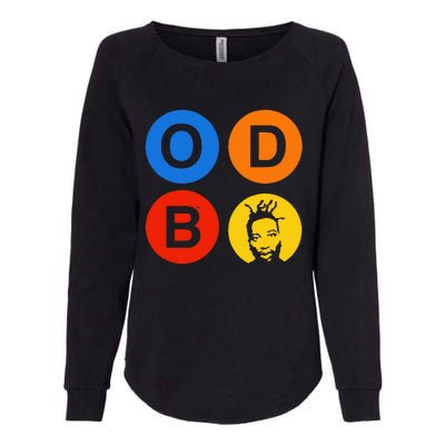 Ol Dirty Bastard Letters & Circles Womens California Wash Sweatshirt