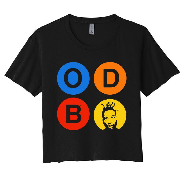 Ol Dirty Bastard Letters & Circles Women's Crop Top Tee