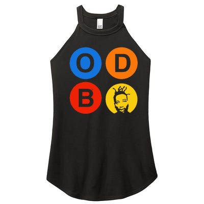 Ol Dirty Bastard Letters & Circles Women's Perfect Tri Rocker Tank