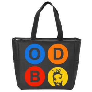 Ol Dirty Bastard Letters & Circles Zip Tote Bag