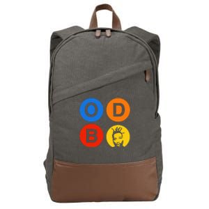 Ol Dirty Bastard Letters & Circles Cotton Canvas Backpack