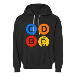 Ol Dirty Bastard Letters & Circles Garment-Dyed Fleece Hoodie