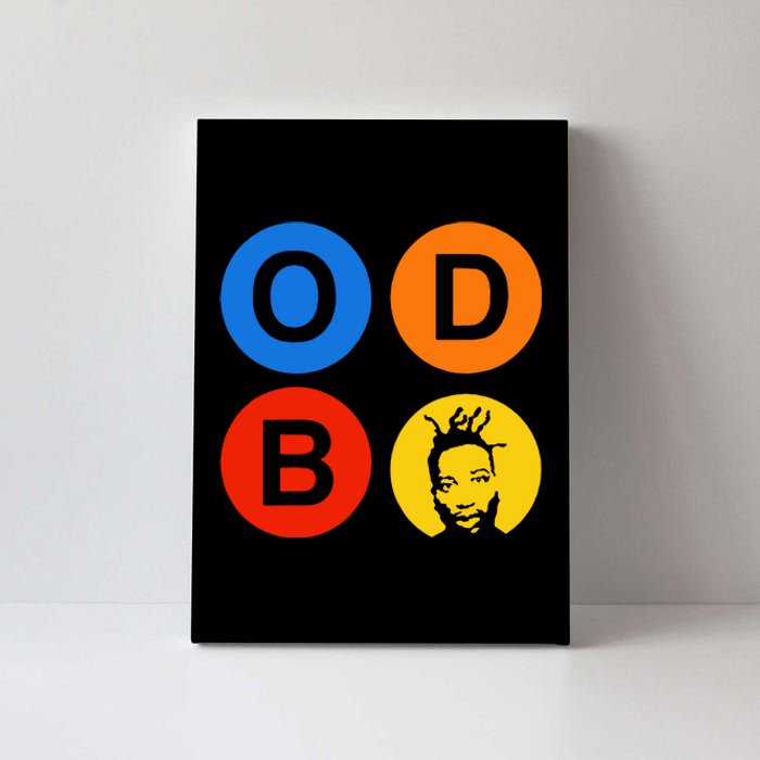 Ol Dirty Bastard Letters & Circles Canvas