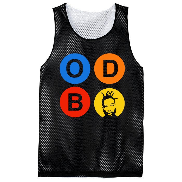 Ol Dirty Bastard Letters & Circles Mesh Reversible Basketball Jersey Tank