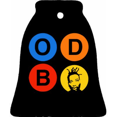 Ol Dirty Bastard Letters & Circles Ceramic Bell Ornament