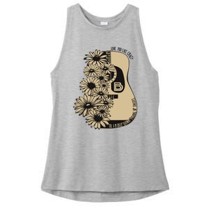 On Davis Bd Love You Like Crazy Til Im Deep Down Pushing Up Daisies Ladies PosiCharge Tri-Blend Wicking Tank