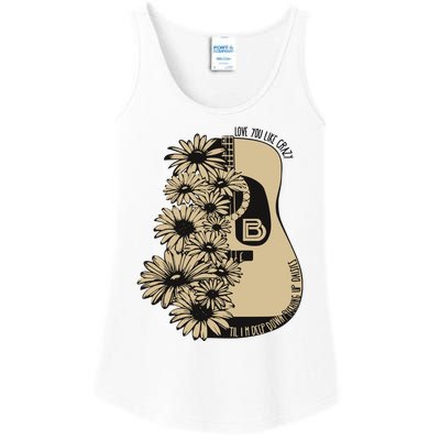 On Davis Bd Love You Like Crazy Til Im Deep Down Pushing Up Daisies Ladies Essential Tank