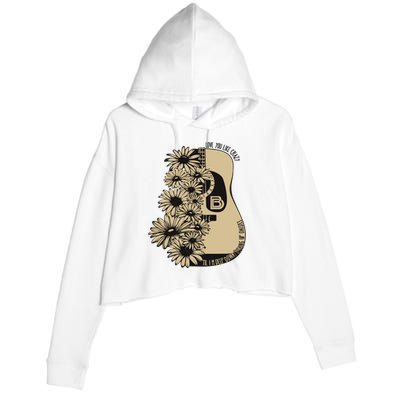 On Davis Bd Love You Like Crazy Til Im Deep Down Pushing Up Daisies Crop Fleece Hoodie