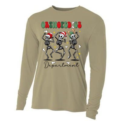 Orthopedics Department Christmas Ortho Group Team Nurse Cooling Performance Long Sleeve Crew