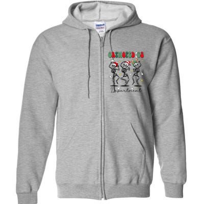 Orthopedics Department Christmas Ortho Group Team Nurse Full Zip Hoodie