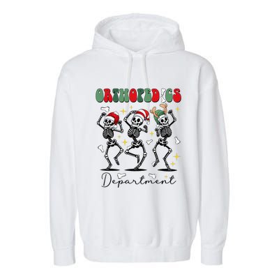 Orthopedics Department Christmas Ortho Group Team Nurse Garment-Dyed Fleece Hoodie