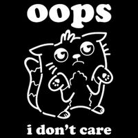 Oops I DonT Care Drawstring Bag