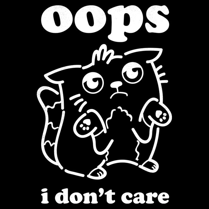 Oops I DonT Care Drawstring Bag