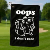 Oops I DonT Care Golf Towel
