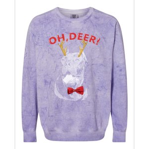 Oh Deer Cane Corso Xmas Red Bowtie Gift Colorblast Crewneck Sweatshirt