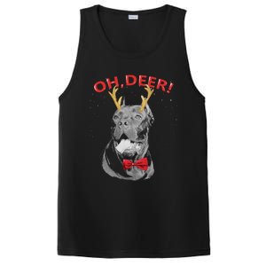 Oh Deer Cane Corso Xmas Red Bowtie Gift PosiCharge Competitor Tank