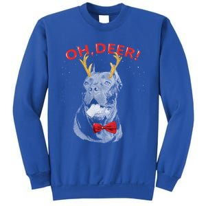 Oh Deer Cane Corso Xmas Red Bowtie Gift Sweatshirt