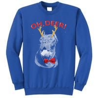 Oh Deer Cane Corso Xmas Red Bowtie Gift Sweatshirt