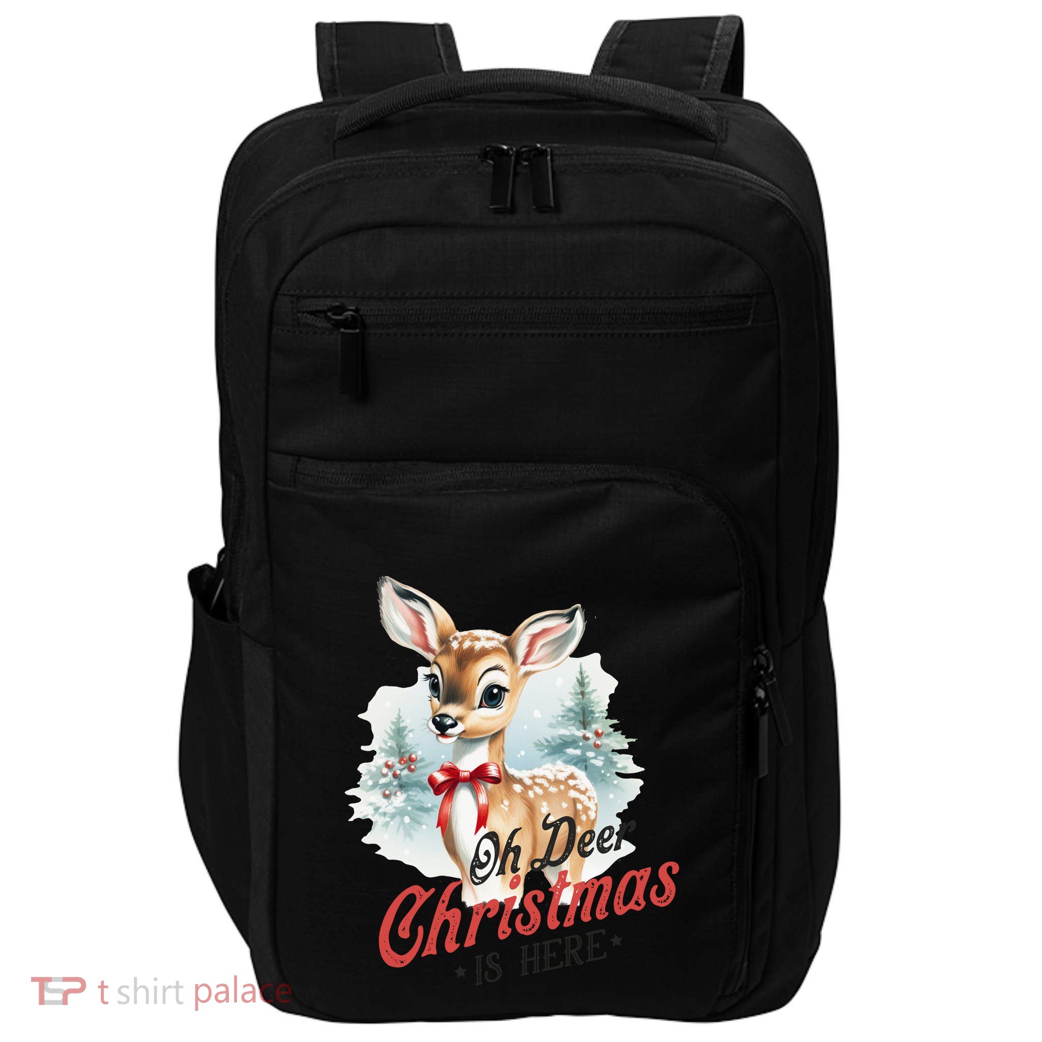 Oh Deer Christmas Is Here Impact Tech Backpack
