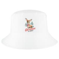 Oh Deer Christmas Is Here Cool Comfort Performance Bucket Hat