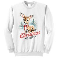 Oh Deer Christmas Is Here Sweatshirt